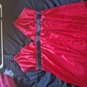 Elegant red womens Dress